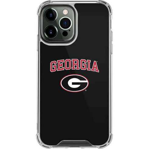 University of Georgia Collegiate Text iPhone 13 Pro Max Clear Case